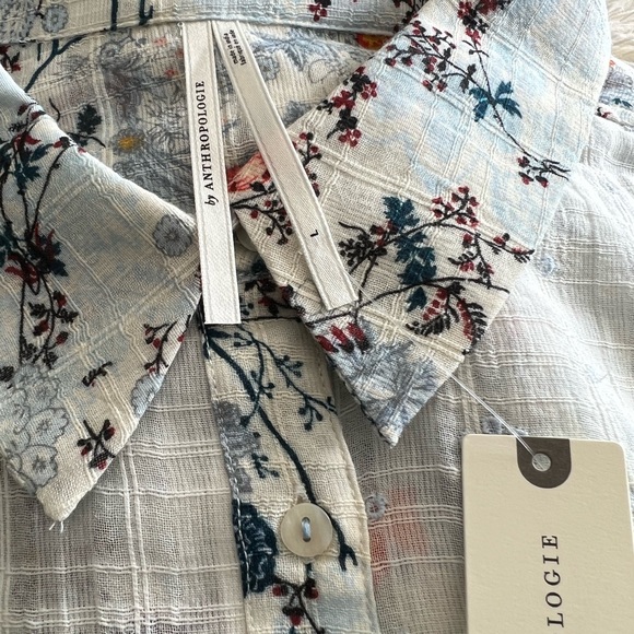 ✨HP x 2 ✨ NWTS ANTHRO PAJAMA TOP (L) - Picture 9 of 17